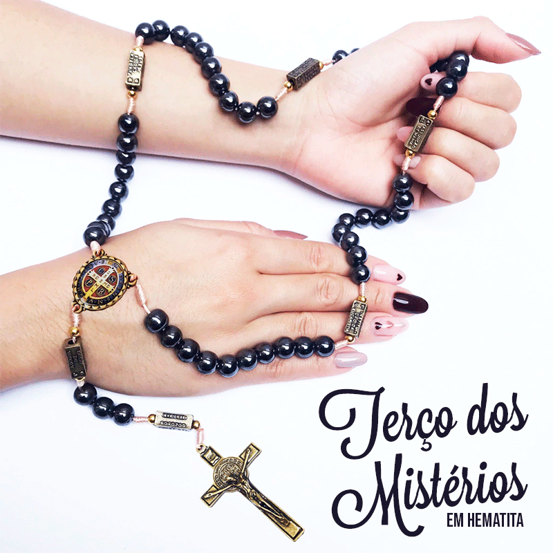 Terço em Hematita [COMPRE 1 LEVE 2]