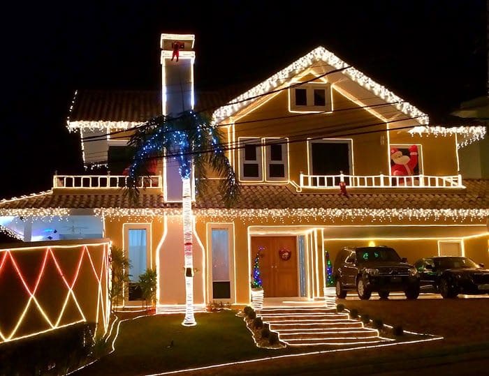 Pisca-Pisca de Natal Solar 8 Modos de Iluminação