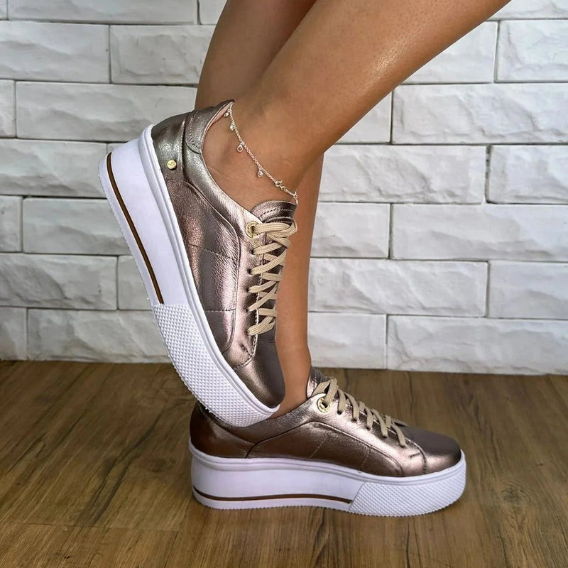 Tênis Easy Comfort Golden em Couro Legítimo