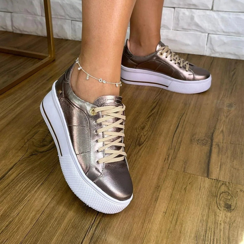 Tênis Easy Comfort Golden em Couro Legítimo