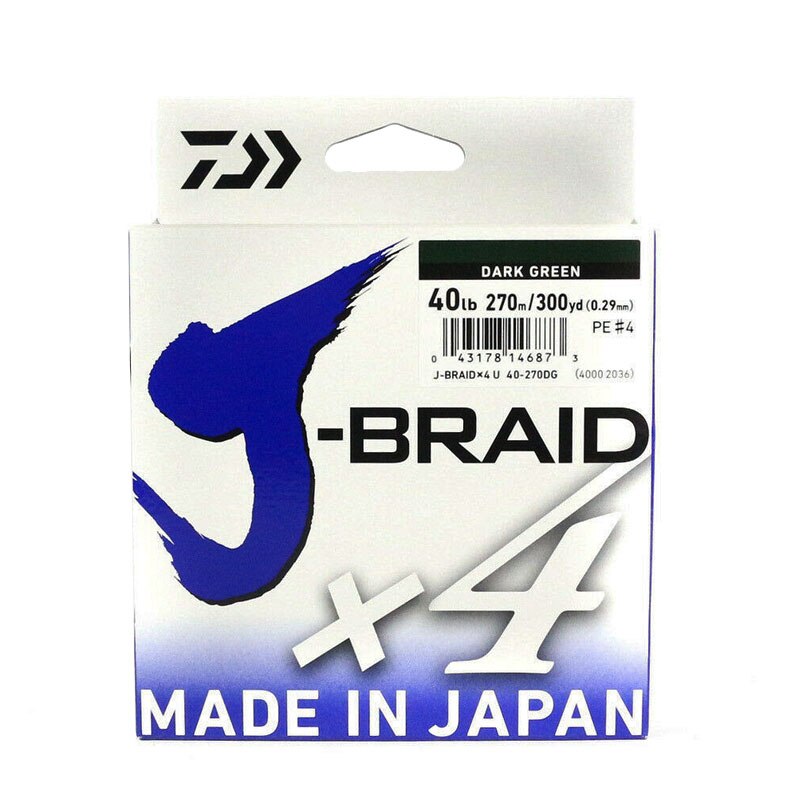 Linha de Pesca Multifilamento DAIWA J-Braid X4 270m