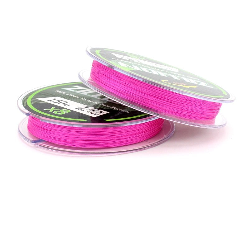 Linha de Pesca Japonesa Zillion Multifilamento X8 Fios Trançados 150m