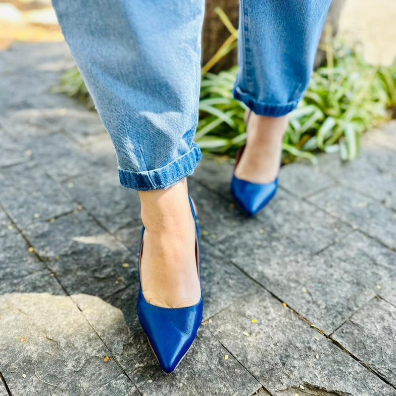Scarpin Cloe Comfort em Couro Legítimo e Salto Fino