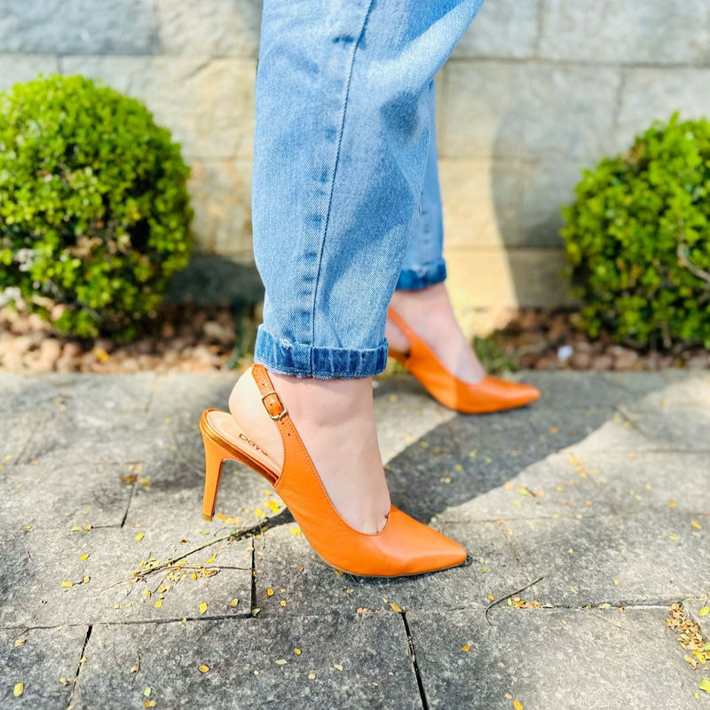 Scarpin Cloe Comfort em Couro Legítimo e Salto Fino