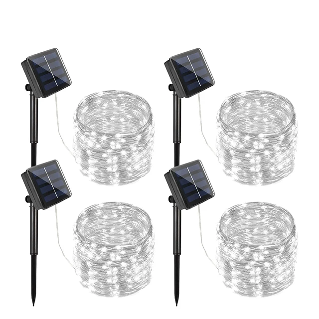 Pisca-Pisca de Natal Solar 8 Modos de Iluminação