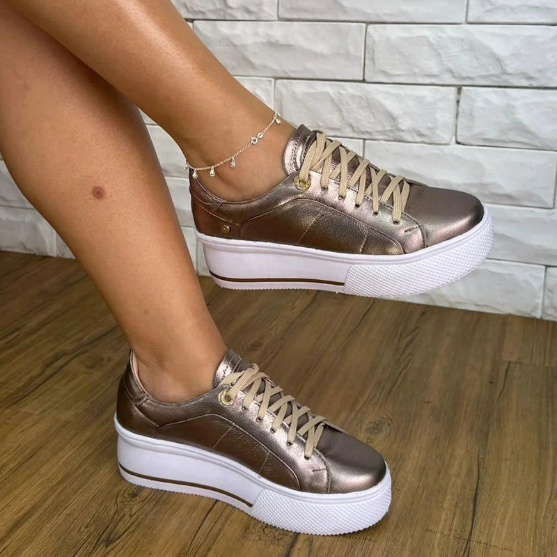 Tênis Easy Comfort Golden em Couro Legítimo