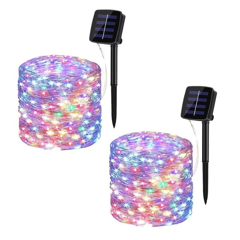 Pisca-Pisca de Natal Solar 8 Modos de Iluminação