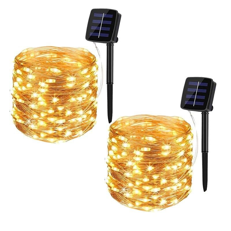 Pisca-Pisca de Natal Solar 8 Modos de Iluminação