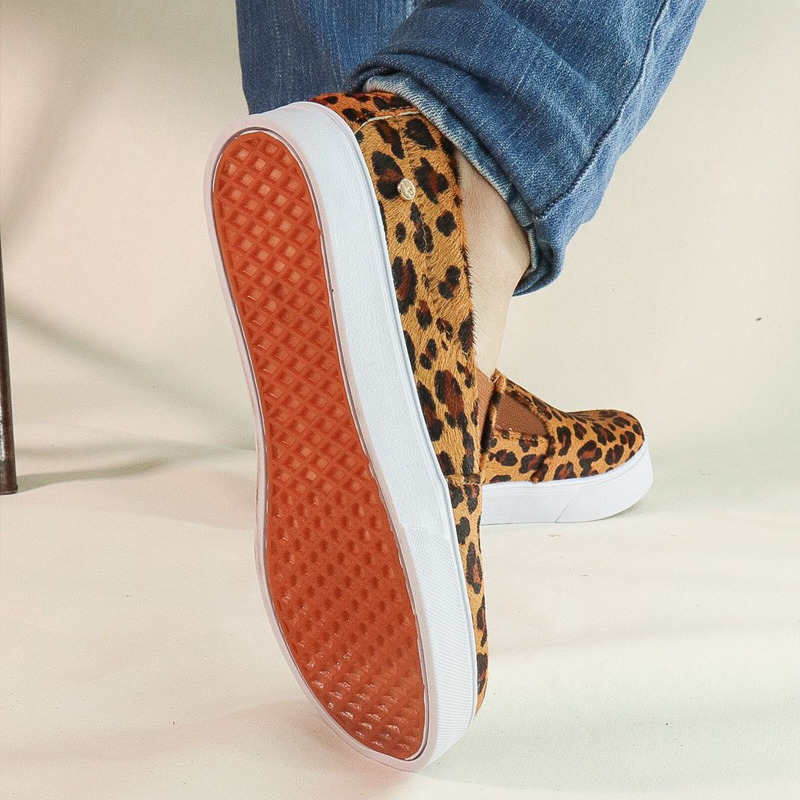 Tênis Iate Slip On Animal Print Onça