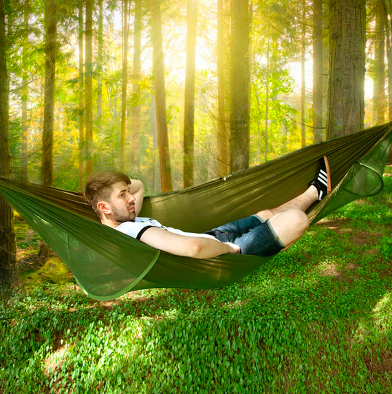Rede Para Acampamento Portátil MaxComfort [COM MOSQUITEIRO]
