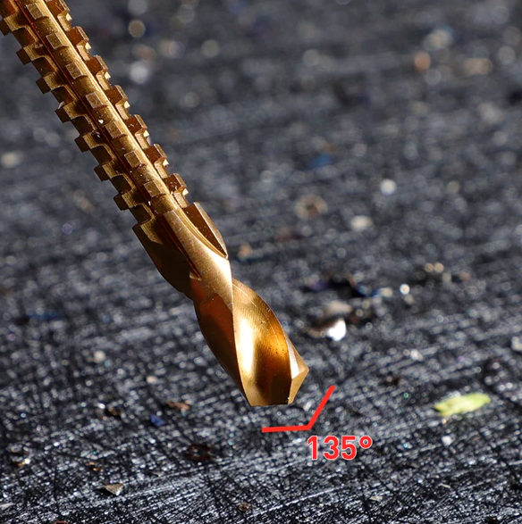 Kit de Brocas MaxDrill 2 EM 1 [CONSTRUÇÃO EM TITÂNIO]