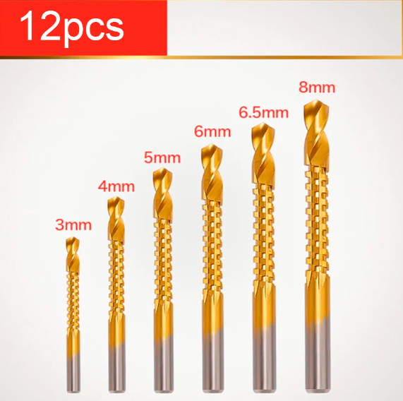 Kit de Brocas MaxDrill 2 EM 1 [CONSTRUÇÃO EM TITÂNIO]