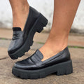Mocassim Tratorado Feminino em Couro - Veagle