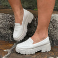 Mocassim Tratorado Feminino em Couro - Veagle