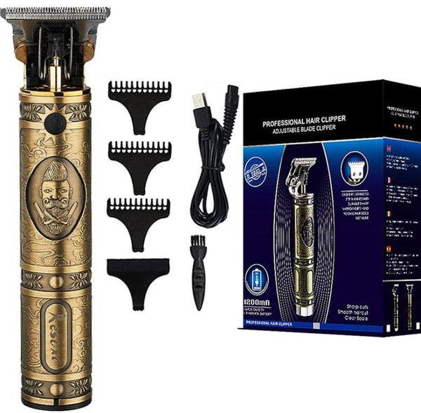 Máquina de Cortar Cabelo e Barba Profissional Recarregável Sem Fio