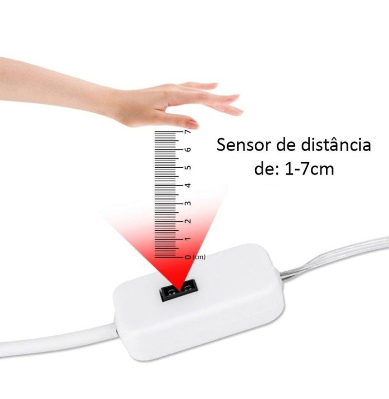 Luminária Led Decorativo Fita de Led Com Sensor de Presença